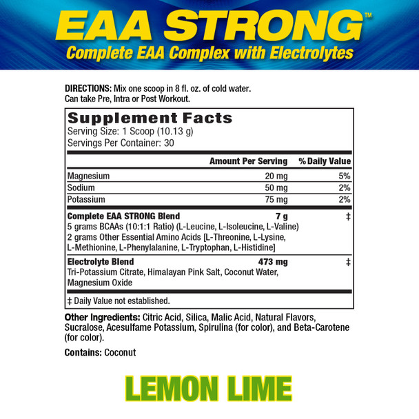 Mhp EAA Strong 30 Porciones Lemon Lime