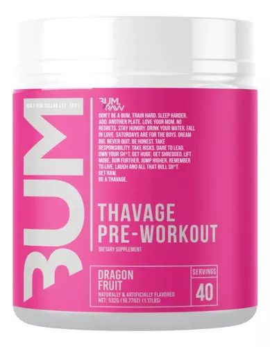Raw Cbum Thavage Pre - Entreno 40 Porciones Dragon Pharma Fruit