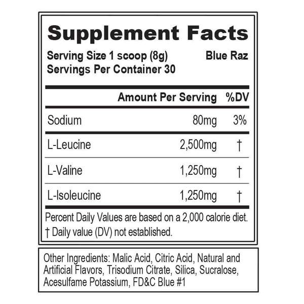 Evlution Nutrition BCAA 5000 30 Porciones Blue Razz