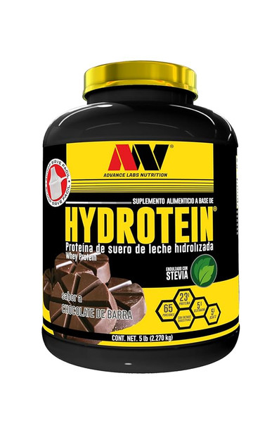 Advance Hydrotein 4 9 Libras 2 en 1 Vainilla Canela Chocolate de Barra
