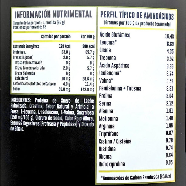 Advance Hydrotein 5 Libras Fresa C Crema