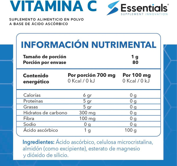 Ess Vitamina C 80 Porciones