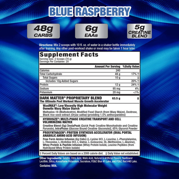 Mhp Dark Matter 3 4 Libras Blue Raspberry