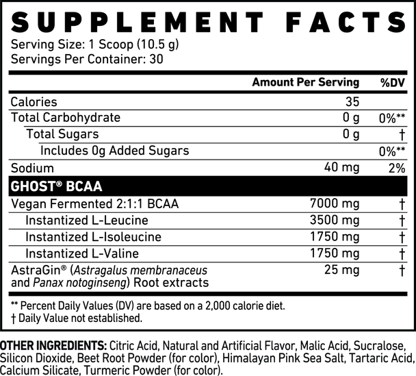 Ghost BCAA 30 Porciones Kiwi Strawberry