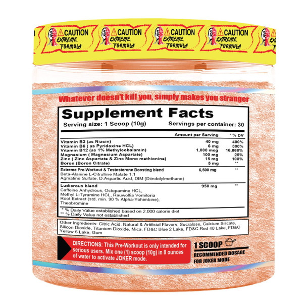 Terror Labz Joker 30 Porciones Bloody Orange