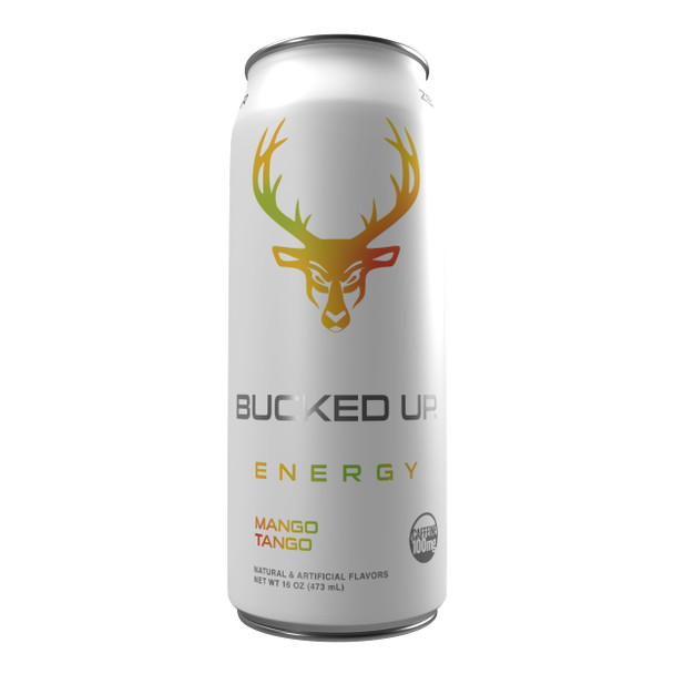 Bucked Up Low Estimulante Energy Drinks 16Oz 12Pk Mango Tango
