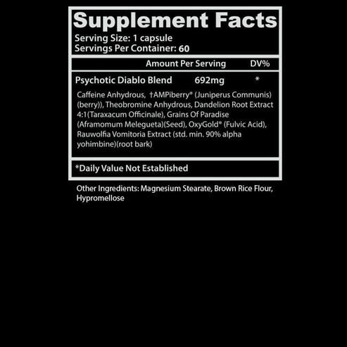 Insane Labz Psychotic Diablo 60Ct