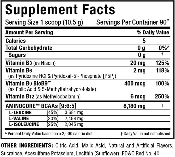 Allmax Amino Core Nutritionals 30 Porciones Fruit Punch