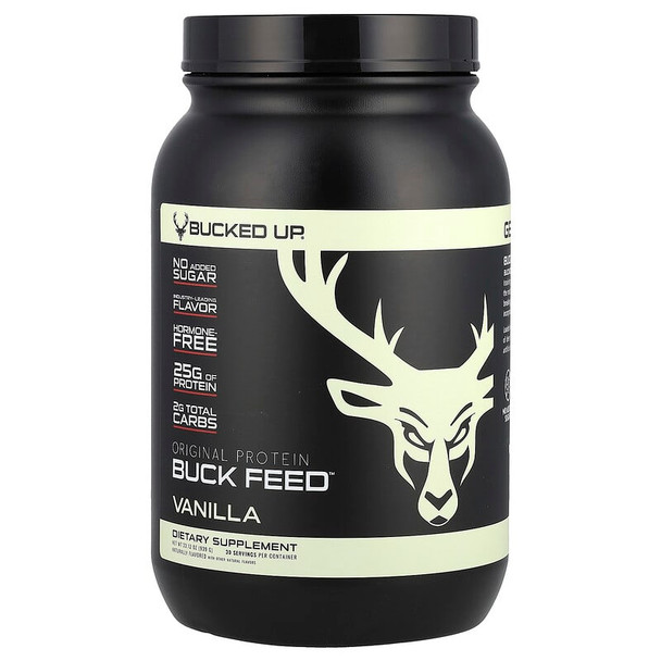 Bucked Up Buck Feed Original Protein 2 07 Libras Vainilla