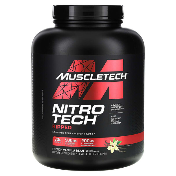 Muscle Tech Nitro Tech Ripped 4 Libras Vainilla