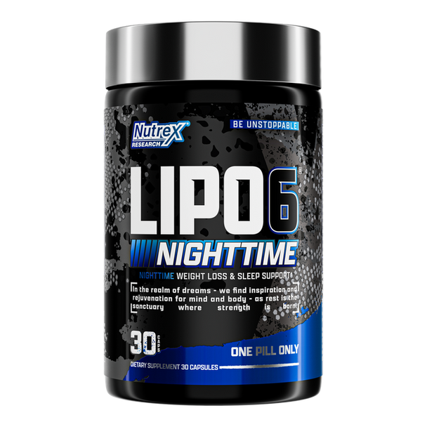 Nutrex Research Lipo 6 Black Uc Nighttime 30 Unidades