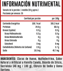 Advance Claras de Huevo Vainilla Canela 900 Gr