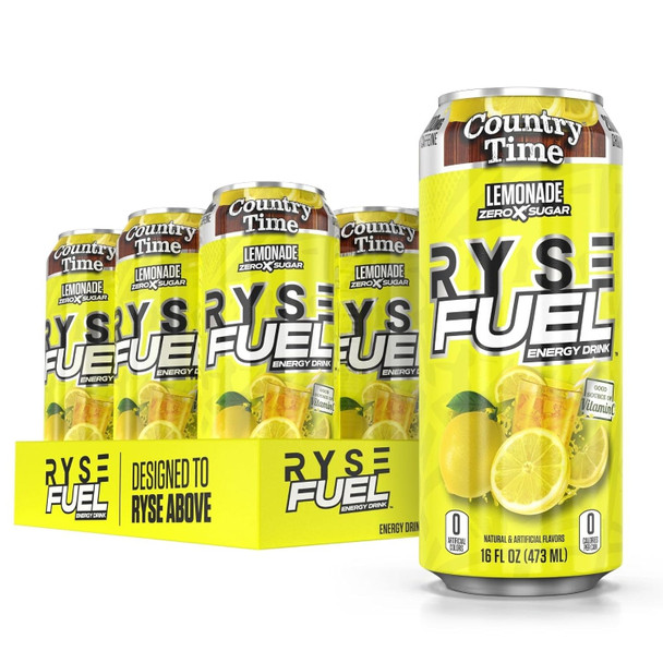 Ryse Fuel Drink 16 Onzas 12 Paquete Country Time Lemonade