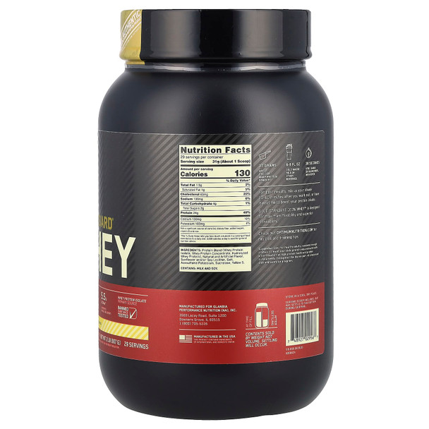 Optimum Nutrition 100 Whey Gold Std 2 Libras Banana Cream