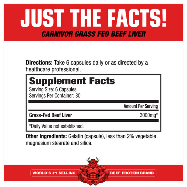 Mmd Carnivor Beef Liver 180 Cápsulas