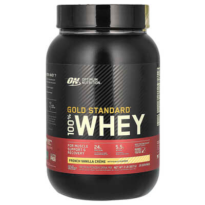 Optimum Nutrition 100 Whey Gold Std 5 Libras French Vainilla