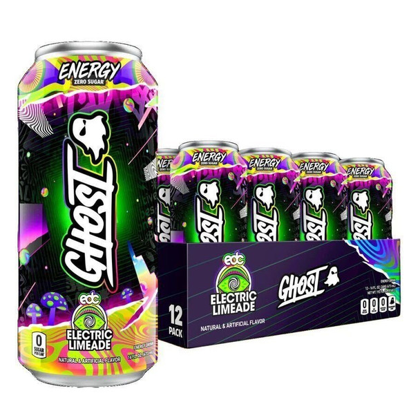 Ghost Energy 16 Onzas 12 Paquete Electric Limeade Edc Edicion Limitada