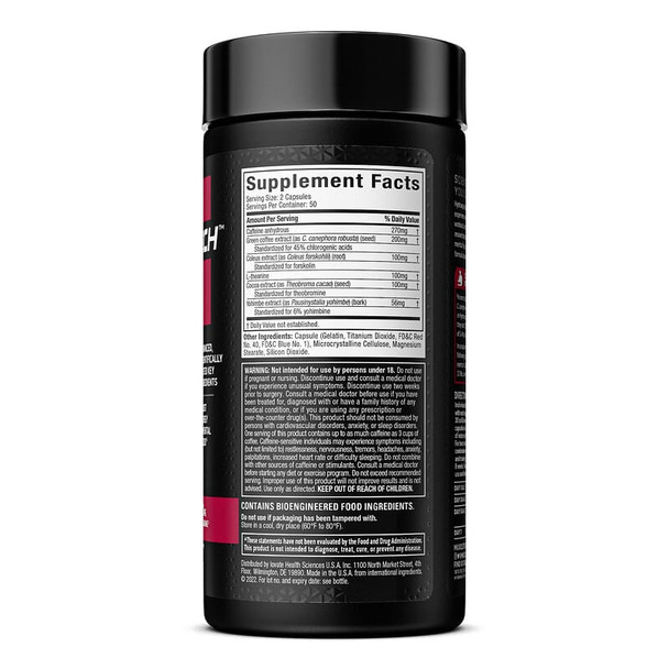 Muscle Tech Hydroxycut Hardcore Elite 100 Cápsulas