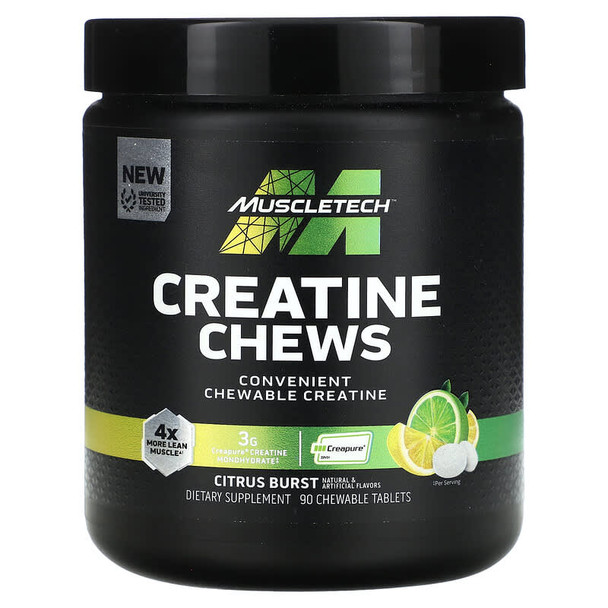 Muscle Tech Creatina Chews 90 Cápsulas Citrus Burst