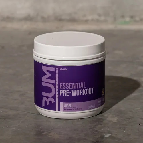 Raw Cbum Essential Pre - Entreno 30 Porciones Grape