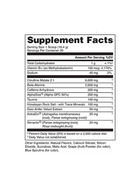 Bucked Up Pre - Entreno 30 Porciones Hallowen Night Howl