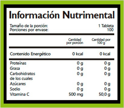 Bhp Ng Vitamina C 100 Tabletas