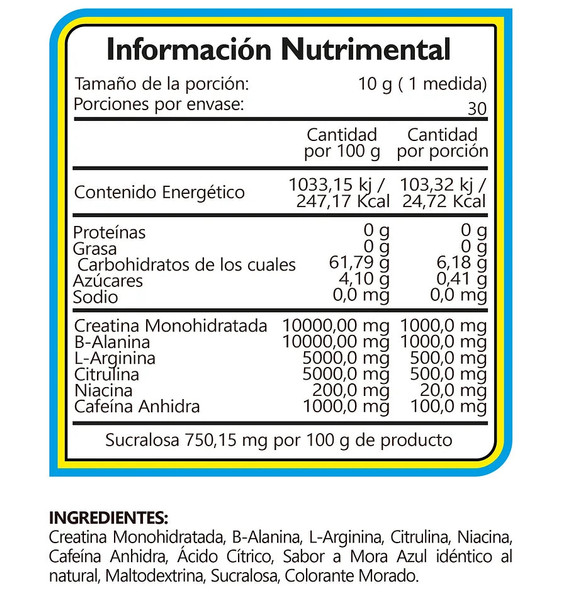 Bhp Amino Energy 30 Porciones Ponche de Frutas