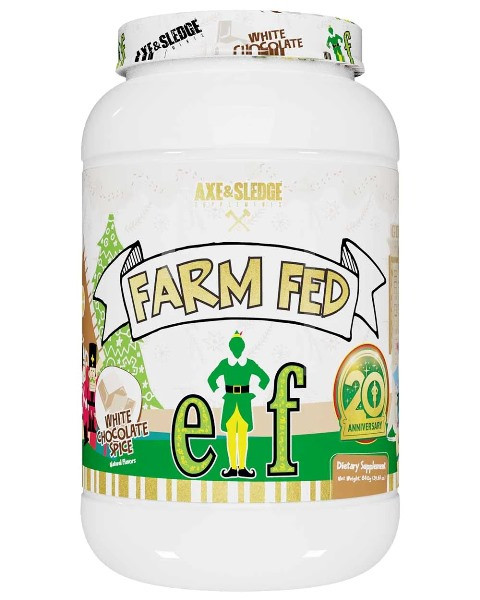 Axe y Sledge Farm Fed Elf 30 Porciones 840 Grs White Chocolate Spice