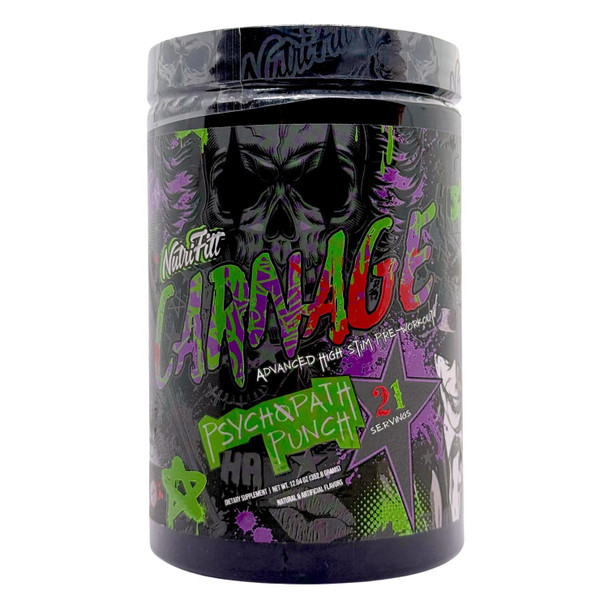 Nutrifitt Carnage Advanced Pre - Entreno 21 Porciones Psychopath Punch