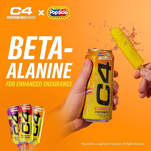 Cellucor C4 Energy Carbonatada 16Oz 12Pk Hawaiian Pineapple Popsicle