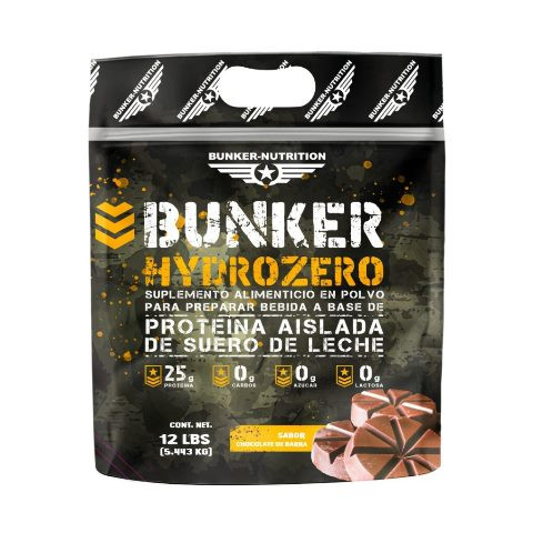 Bunker Nutrition Hidro Zero Bag 12 Libras Chocolate de Barra