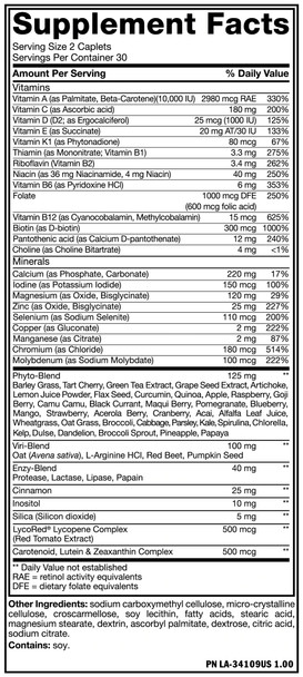 Mutant Multi Vitamin 60 Tabletas