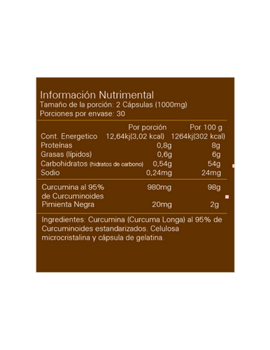 Alpha Curcuma Pura 60 Cápsulas