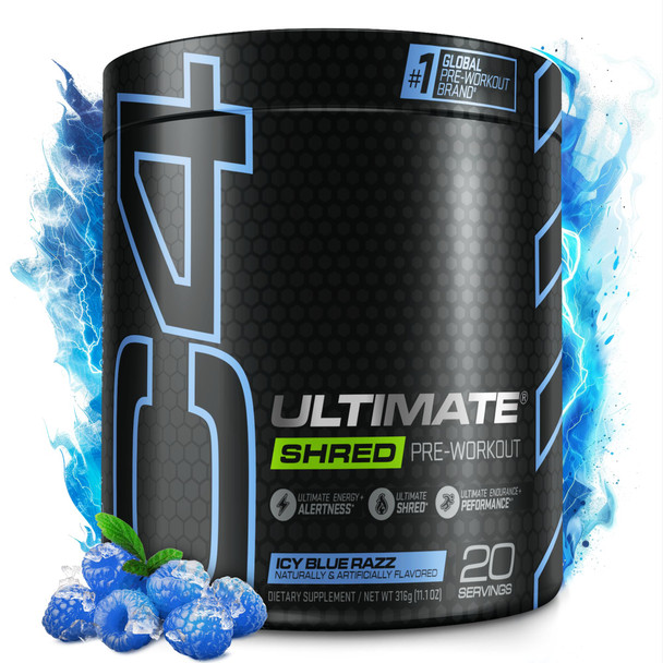 Cellucor C4 Ultimate Shred 20 Porciones Icy Blue Razz