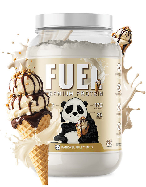 Panda Fuel Premium Protein 2 Libras Ice Cream Sundae Cone