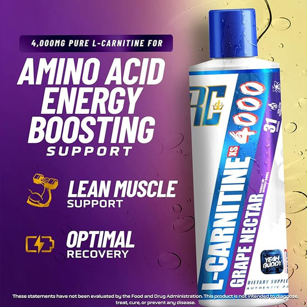 Ronnie L Carnitine 4000 16 Onzas Grape Nectar