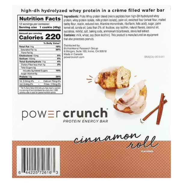 Power Crunch 12 Bar Cinnamon Roll