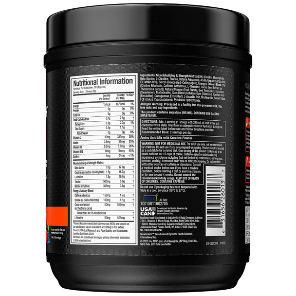 Muscle Tech Vapor X5 30 Porciones Fruit Punch