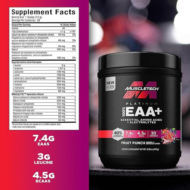 Muscle Tech Platinum EAA 30 Porciones Fruit Punch