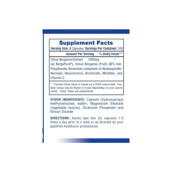 High Tech Pharma Citrus Bergamot Extract 100 Cápsulas