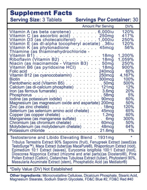 High Tech Pharma Testovite 90 Unidades