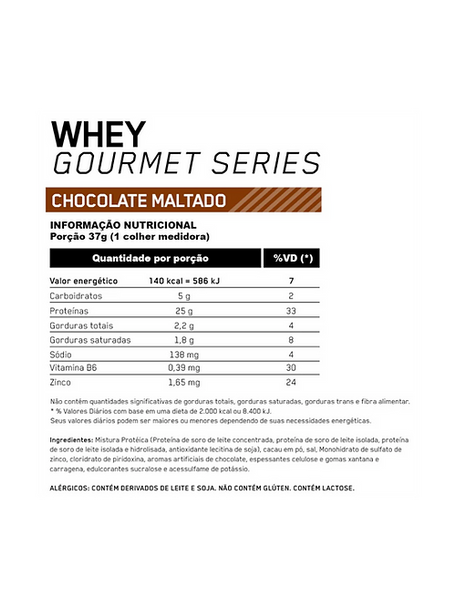Optimum Nutrition Whey Gourmet 1.98 lb Chocolate Malt