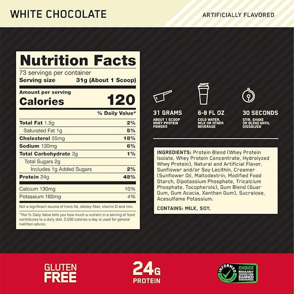 Optimum Nutrition Whey Gourmet 1.98 lb White Chocolate