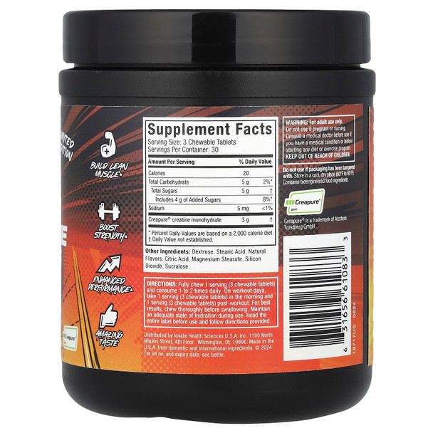 Muscle Tech Creatine Chews 90 Cápsulas Boogieman Punch