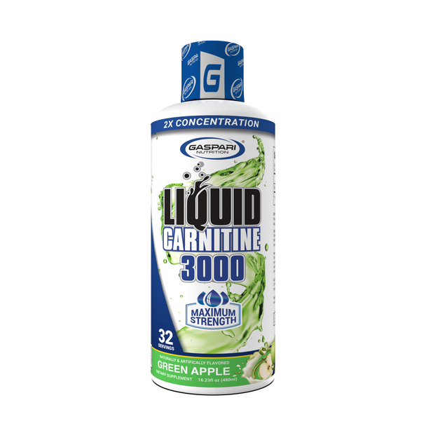 Gaspari Nutrition L Carnitine Liquid 3000 16 Onzas Green Apple