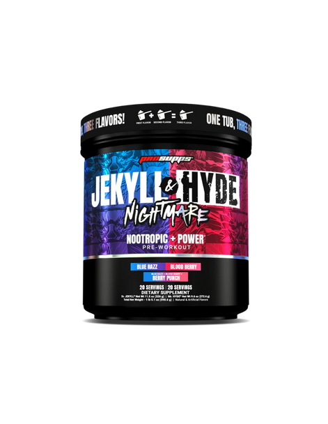 Prosupps Dr Jekyll Mr Hyde Nightmare Pre - Entreno 20 Porciones Blue Raz Bloody Berry