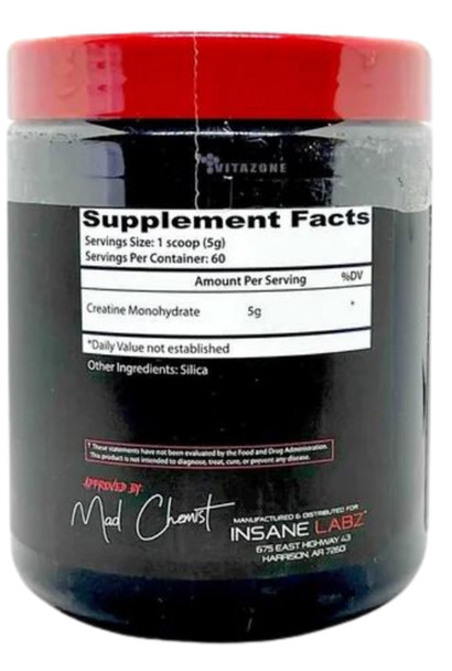 Insane Labz Crea2 sin Sabor