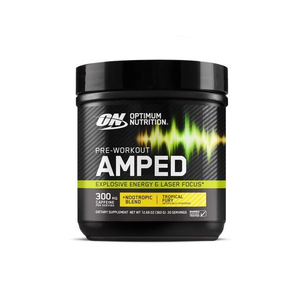 Optimum Nutrition Pre - Entreno Amped 20 Porciones Tropical Fury