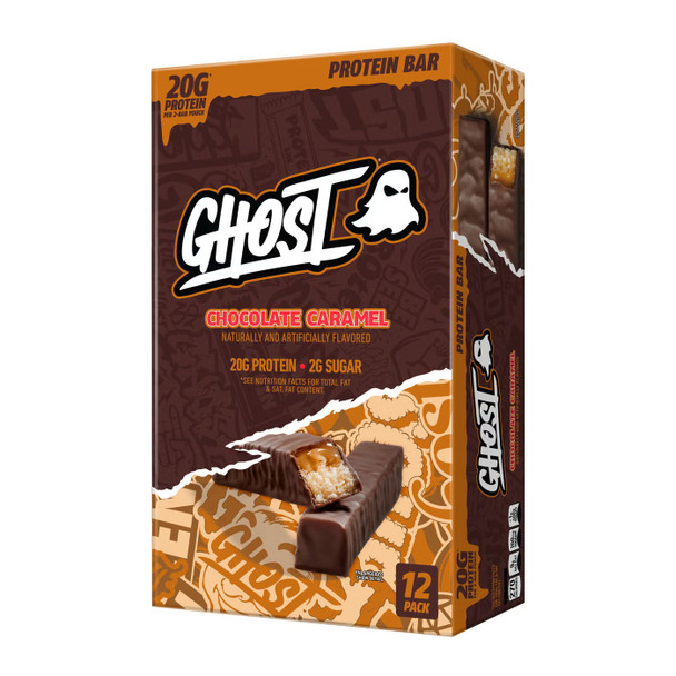 Ghost Protein Bars 12 Bars Chocolate Caramel