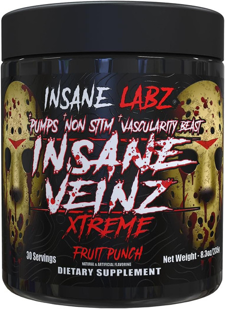 Insane Labz Insane Veinz Xtreme 30 Porciones Fruit Punch